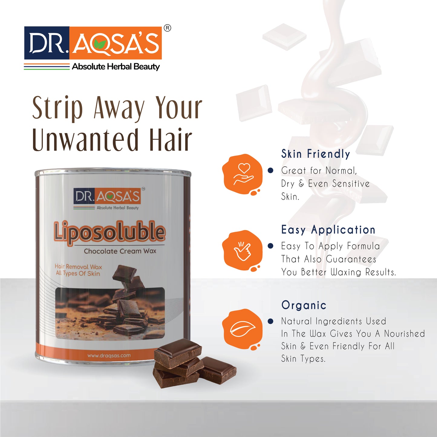 Herbal Lipo-Soluble Chocolate Flavour Wax Cream