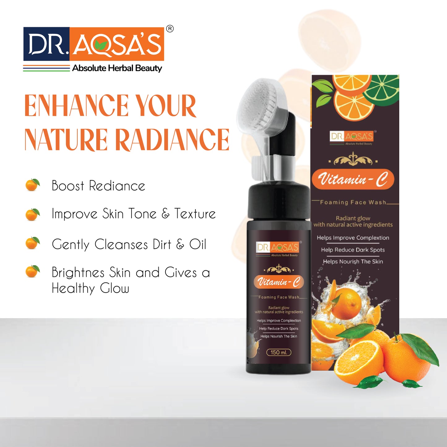 Herbal Vitamin-C Foaming Face Wash