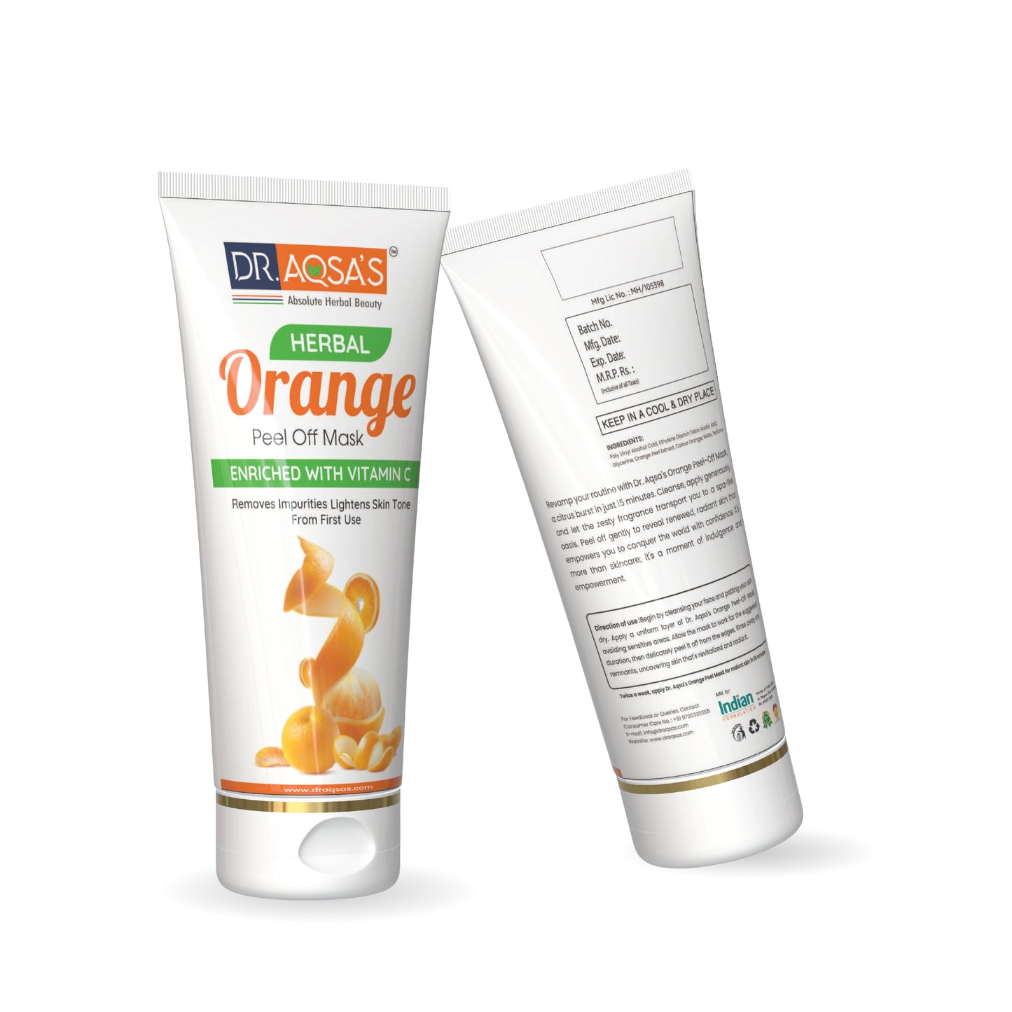 Herbal Orange Peel-Off Mask Cream