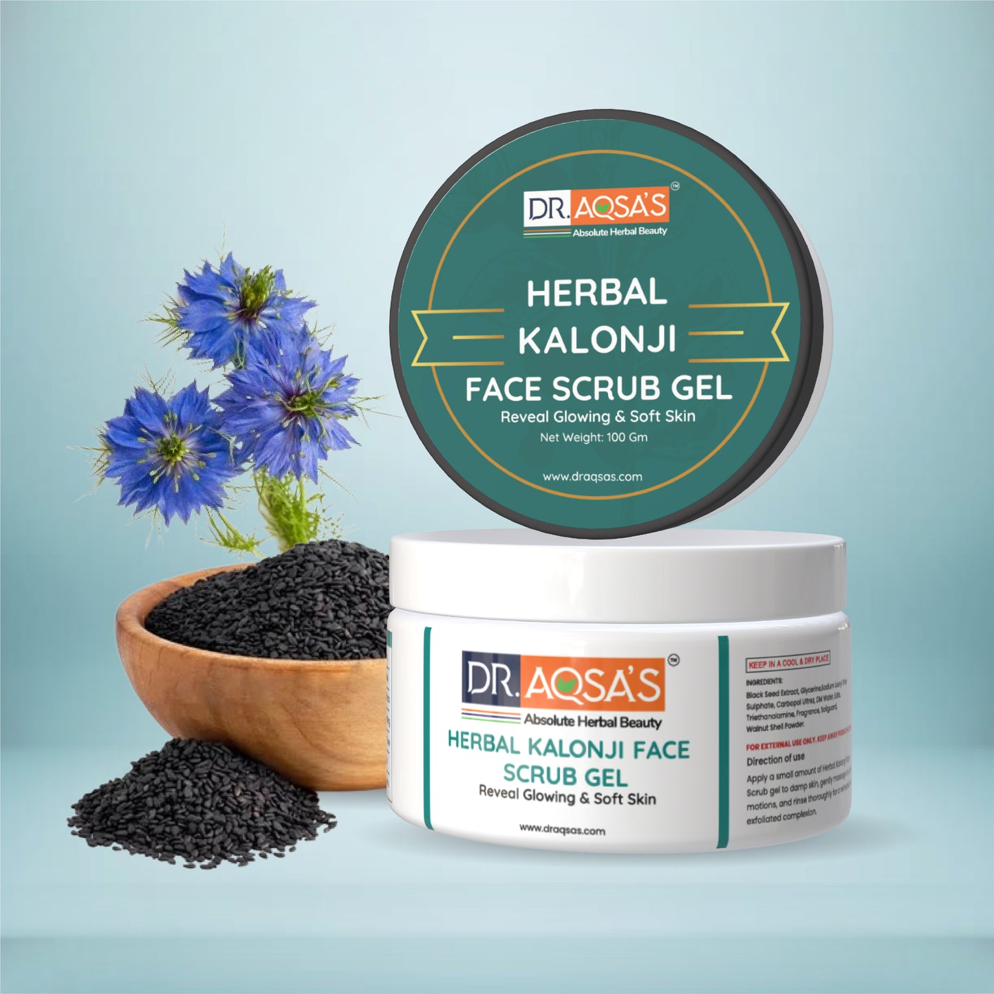 Herbal Kalonji Face Scrub Gel