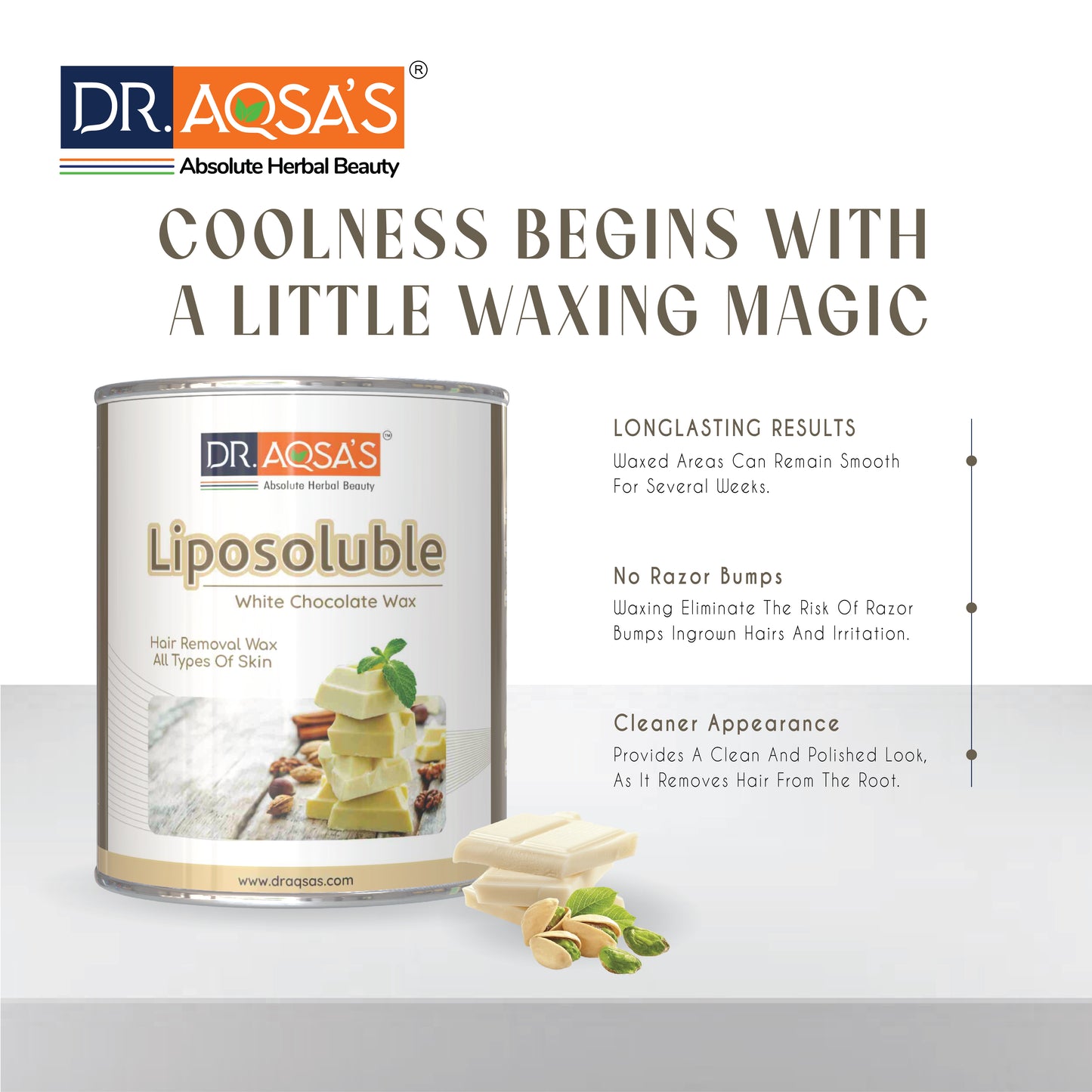 Herbal Lipo-Soluble White Chocolate Flavour Wax Cream